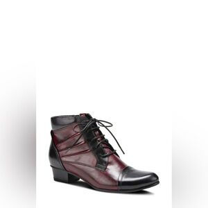 SPRING STEP‎ Xiomara Bordeaux Boots Size 36 5.5-6 NIB